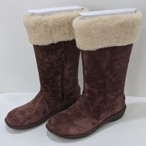UGG Karyn Boots Women's 11 NIB Brown Suede
